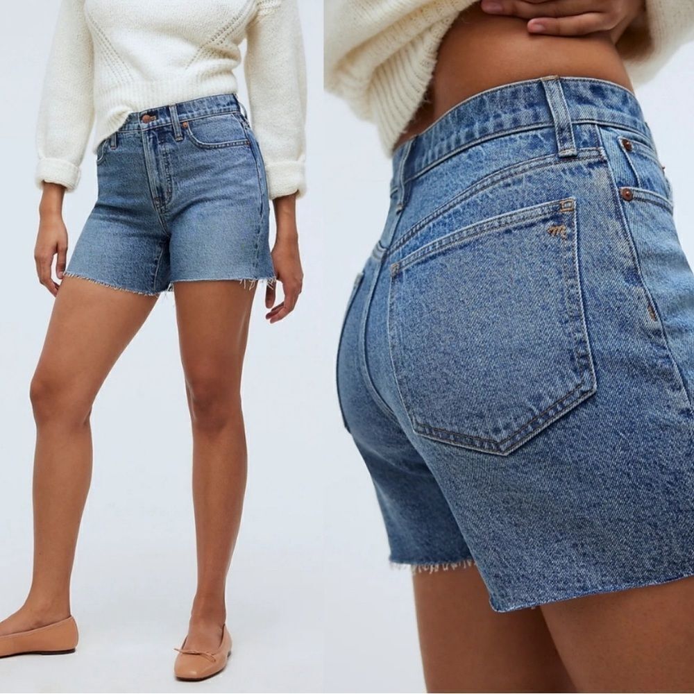 Madewell high rise denim shorts